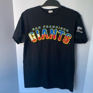 Men’s Small San Francisco Giants Baseball Black Filipino Heritage Night T-Shirt